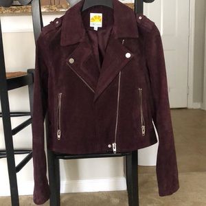 C&C California Suede Moto Jacket